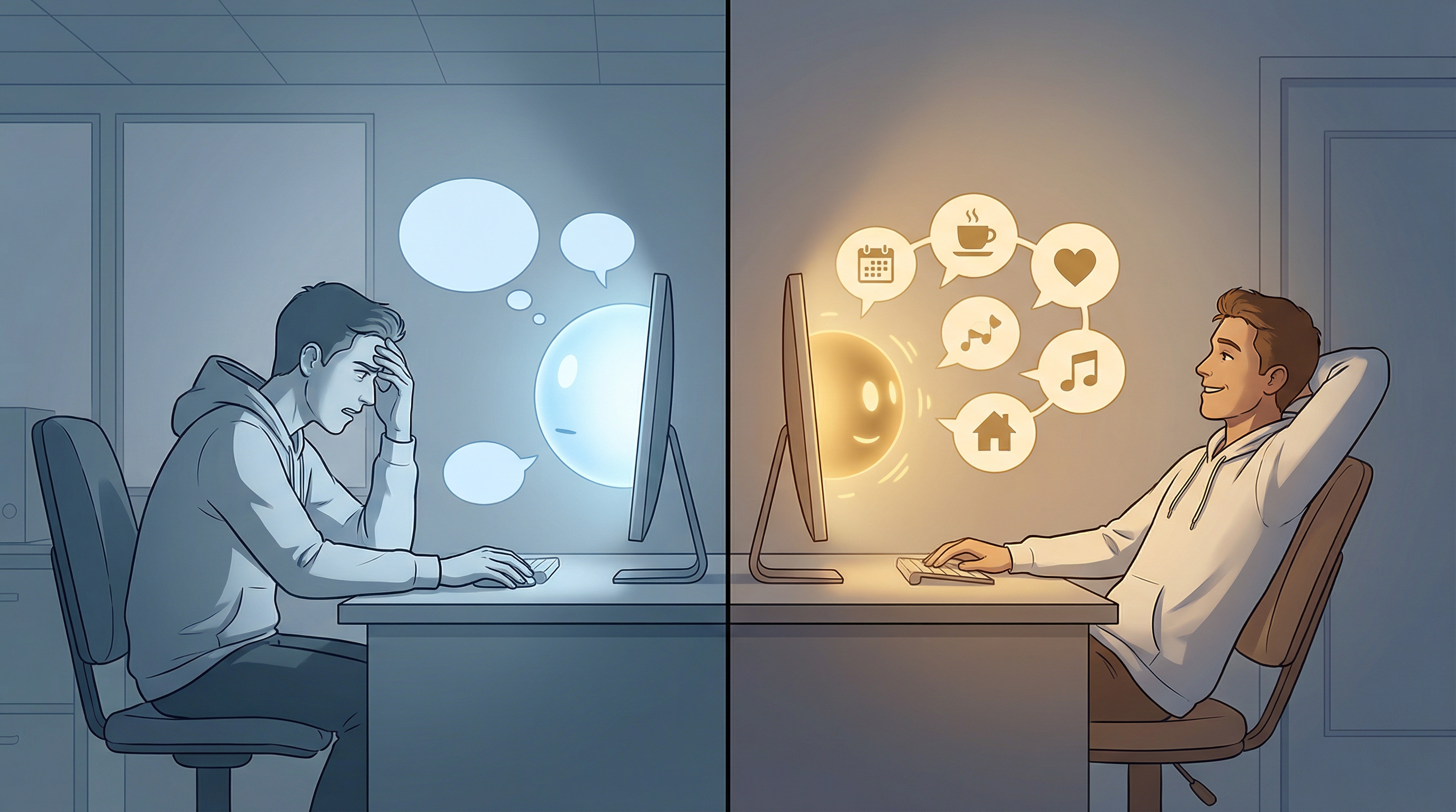 Generic AI forgets you every conversation while personal AI remembers everything about you